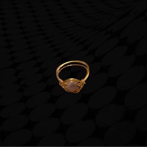 Evil eye wire wrapped Ring with Real Amethyst Bead